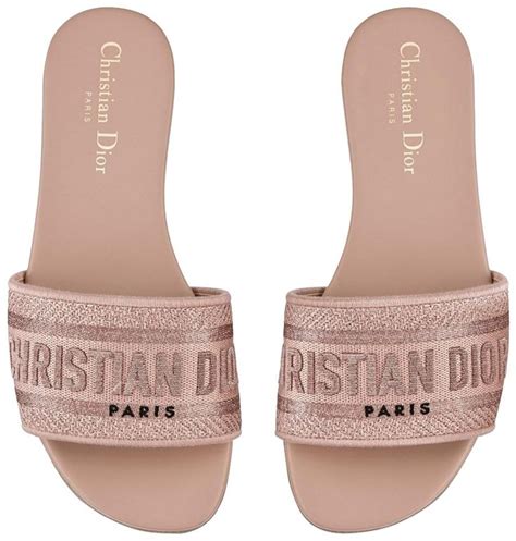 dior sandals rose|dior flat sandals women.